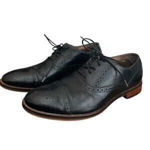 Johnston & Murphy Mens Shoes Conard Cap Toe Leather Wingtip Oxford Size 11